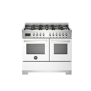 PRO106L2EBIT2 Bertazzoni komfyr 100 cm, gasstopp, 2 ovner, hvit