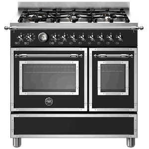 HER96L2ENET Bertazzoni komfyr HER 90 cm, sort
