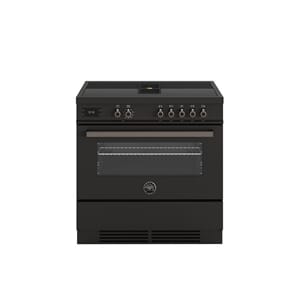 PROCH94I1ECAT Bertazzoni komfyr 90 cm med ventilasjon, induksjon, 1 ovn, karbon