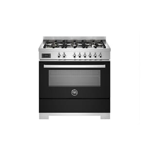 PRO96L1ENET2  Bertazzoni komfyr 90 cm, gasstopp, 1 ovn, sort