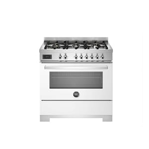 PRO96L1EBIT2  Bertazzoni komfyr 90 cm, gasstopp, 1 ovn, hvit