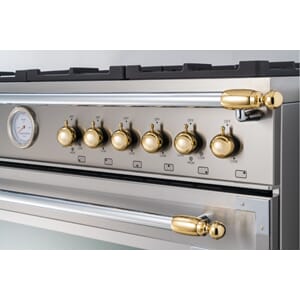 901593 Bertazzoni brytersett til Heritage komfyr og ventilatorhette, blank gull