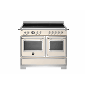HER105I2EAVT2 Bertazzoni komfyr 100 cm, 2 ovner, induksjon, elfenben
