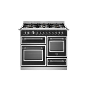 HER106L3ENET2 Bertazzoni komfyr 100 cm, gasstopp, 3 ovner, matt sort