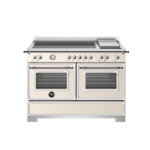 HER125I2EAVT2 Bertazzoni komfyr 120 cm, induksjon og stekeplate, 2 ovner, elfenben