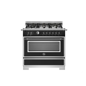HER96L1ENET2 Bertazzoni komfyr 90 cm, gasstopp, 1 ovn, matt sort