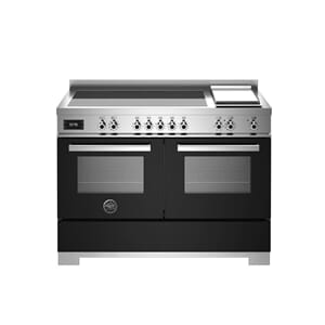 PRO125I2ENET2 Bertazzoni komfyr 120 cm, induksjon og stekeplate, 2 ovner, sort