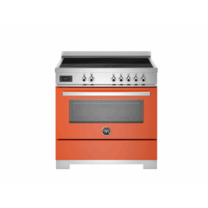 PRO95I1EART2 Bertazzoni komfyr 90 cm, induksjon, 1 ovn, oransje