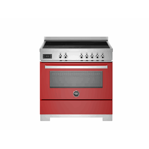 PRO95I1EROT2 Bertazzoni komfyr 90 cm, induksjon, 1 ovn, rød