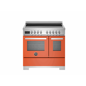 PRO95I2EART2 Bertazzoni komfyr 90 cm, induksjon, 2 ovner, orange