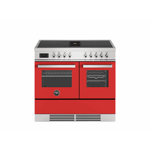 PROCH104I2EROT Bertazzoni komfyr 100 cm med ventilasjon, induksjon, 2 ovner, rød