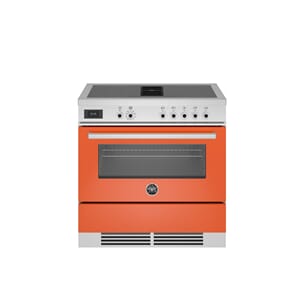 PROCH94I1EART Bertazzoni komfyr 90 cm med ventilasjon, induksjon, 1 ovn, oransje